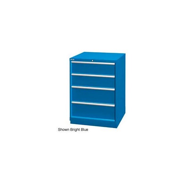 Lista International Lista 28-1/4"W Drawer Cabinet, 4 Drawer, 26 Compart - Light Gray, Individual Lock XSSC0900-0401LGRG - main